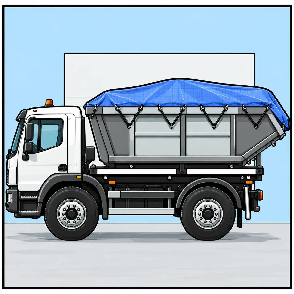 PVC-containernett med fine masker